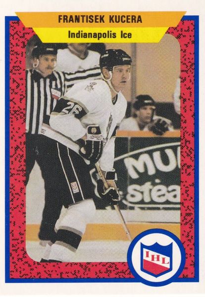 řadová karta FRANTIŠEK KUČERA 91-92 ProCards AHL/IHL číslo 495
